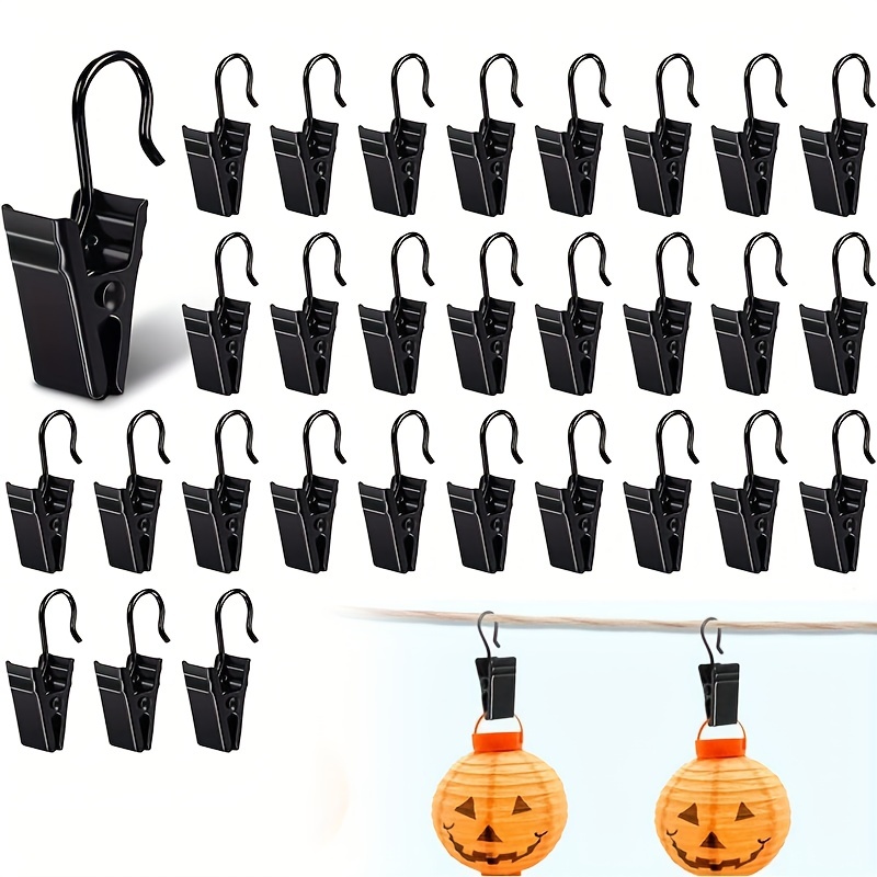 Christmas Lights Outdoor - 30pcs Metal String Light Clips -