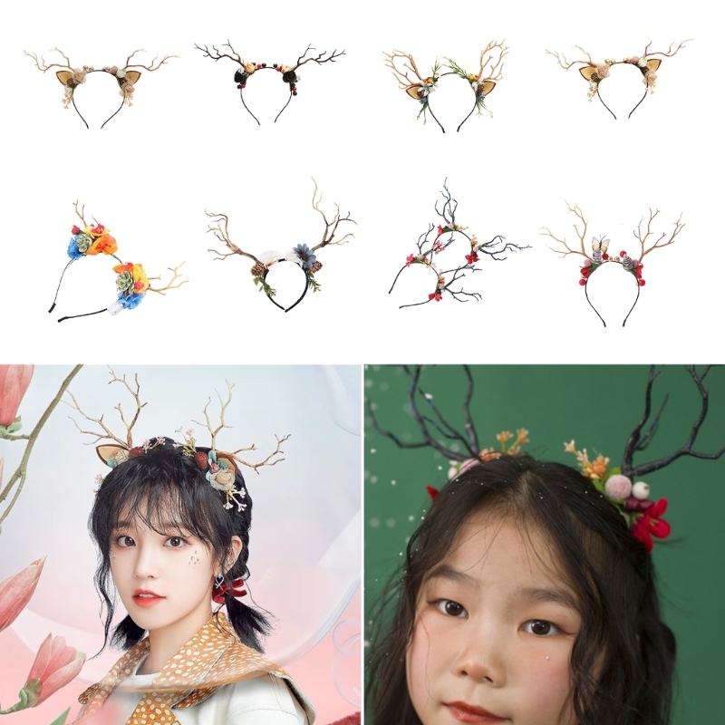 Reindeer Antlers Headband - Nhánh Nhung Tuần Lộc Hình Tóc