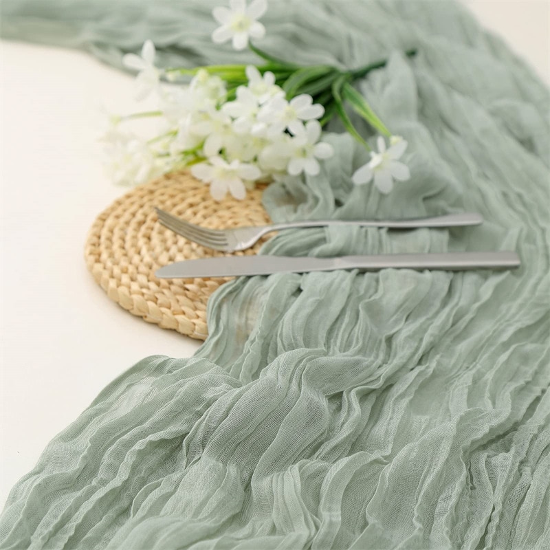 Christmas Table Runner - Bán-sheer gạc tiệc cưới giáng sinh