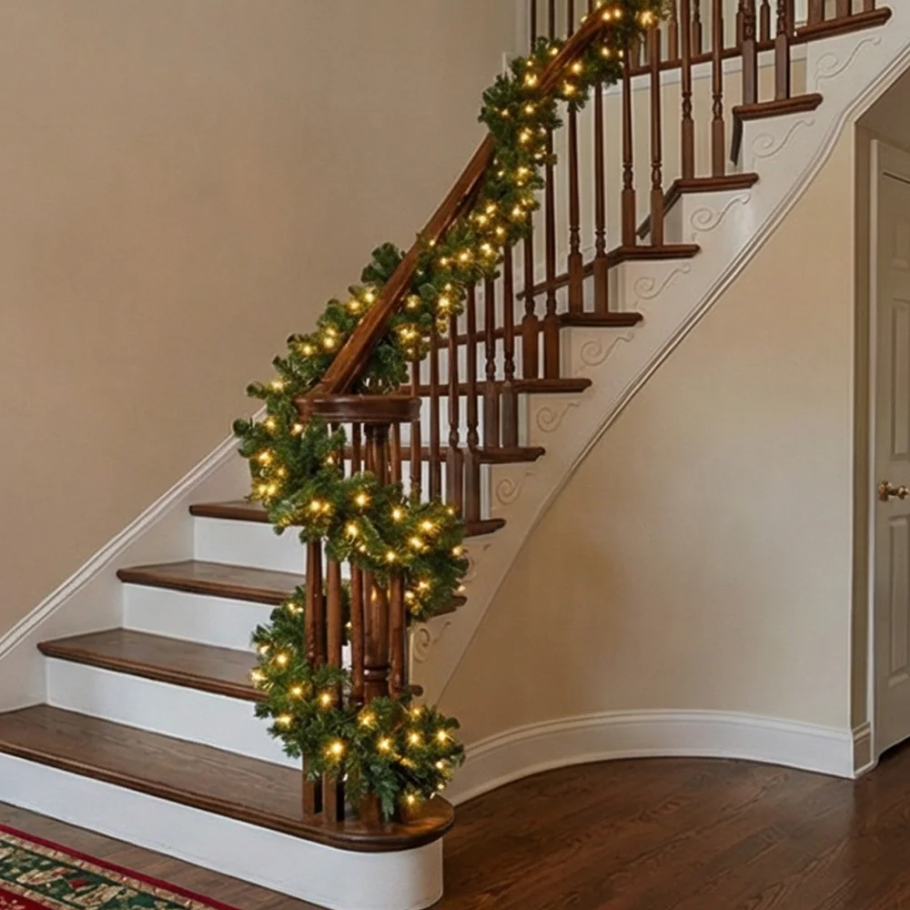2.7M Artificial Green Christma - đánh giá và giá Christmas Wreath Fake