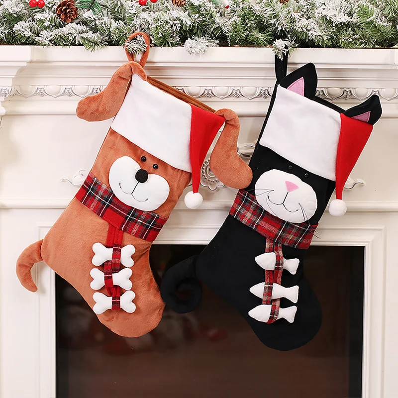 3D Animal Christmas Stockings  - đánh giá và giá Christmas Stocking Hanging