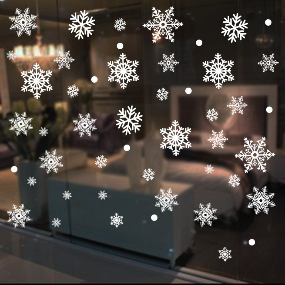 30pcs PVC Christmas Snowflakes - đánh giá và giá Snowflake Window Decal
