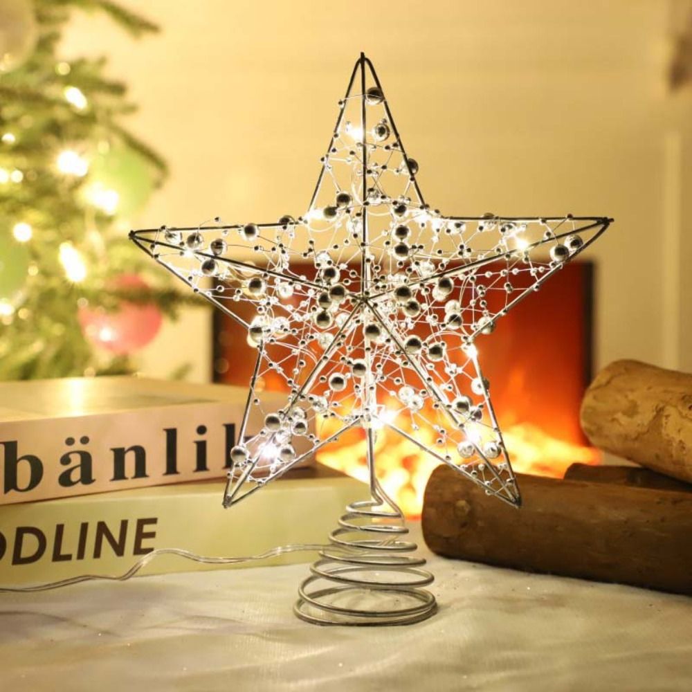 Gold/Silver LED Christmas Tree - đánh giá và giá Star Tree Topper