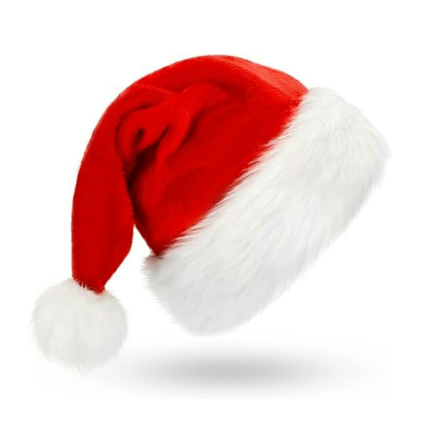Fluffy Red Santa Hats Set with - đánh giá và giá Santa Hat Plush