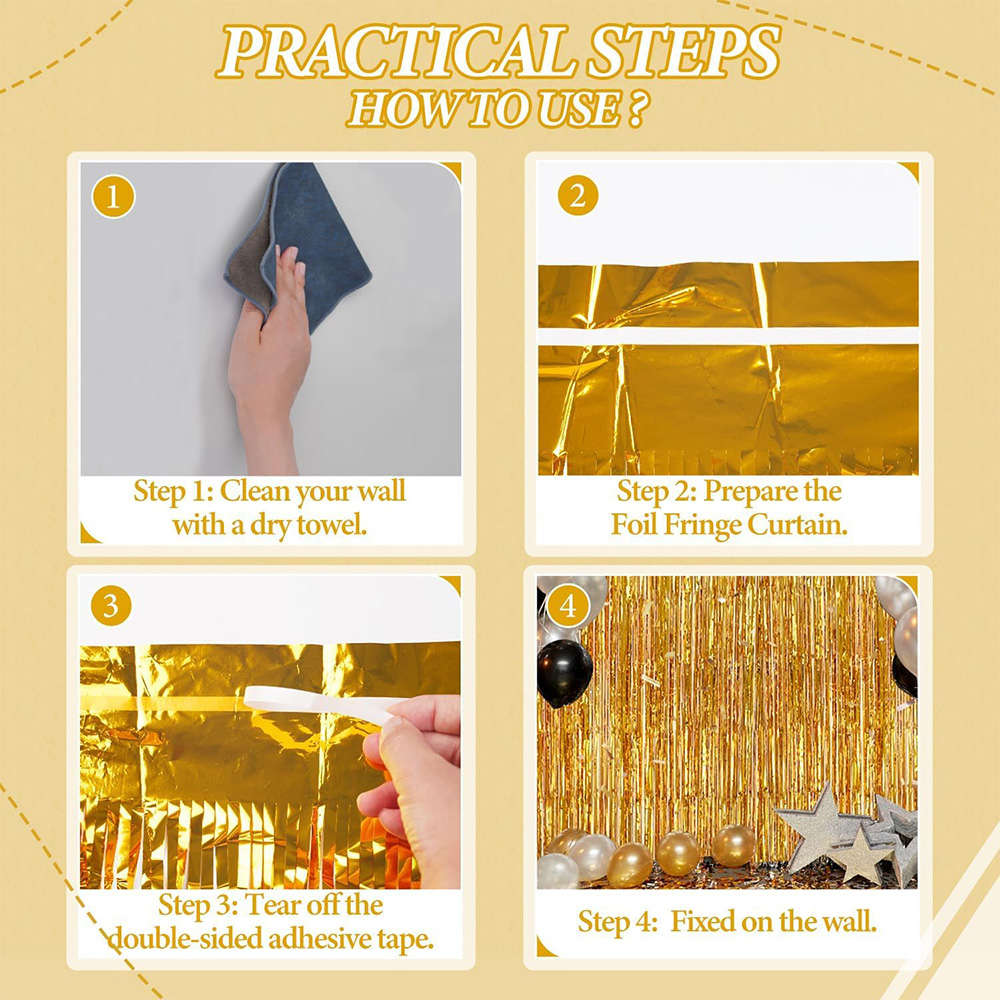 2Pack Gold Metallic Foil Tinse - đánh giá và giá Tinsel Garland Decoration