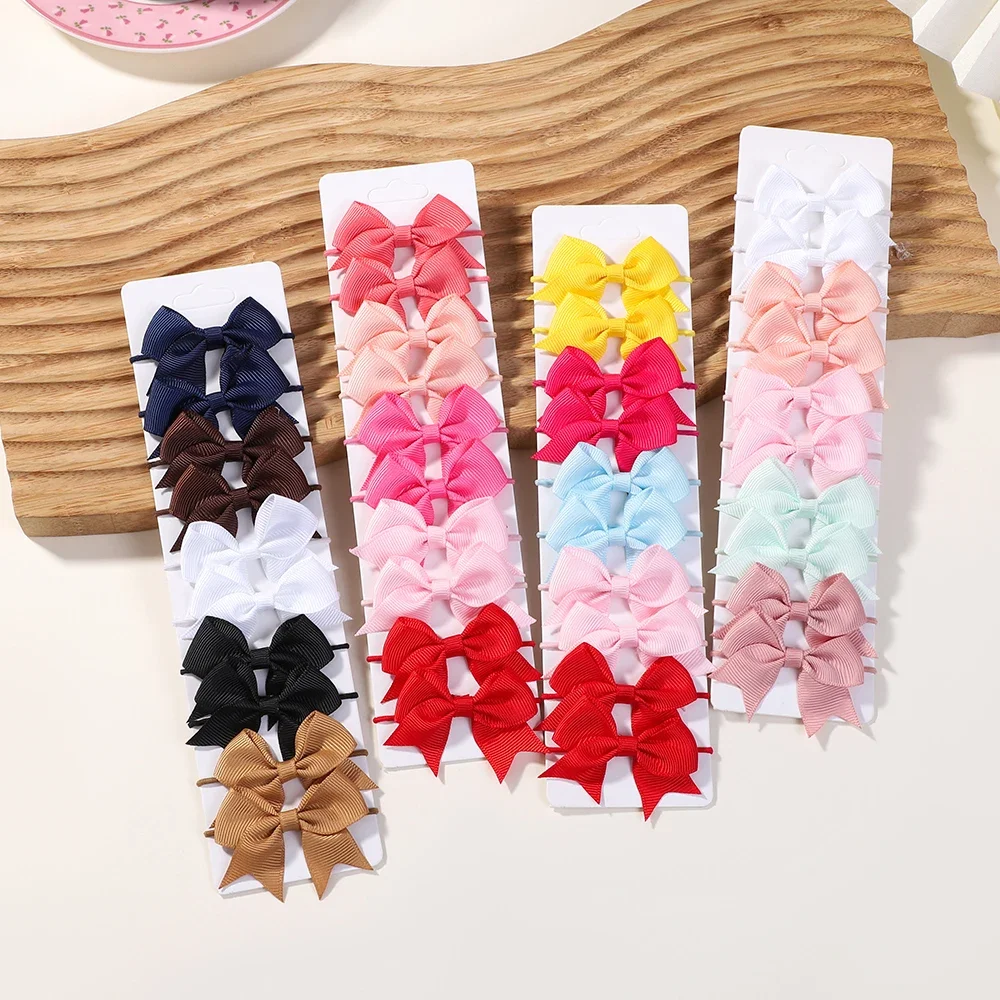 10Pcs Bows Elastic Hair rubber - đánh giá và giá Ribbon Bow Gift