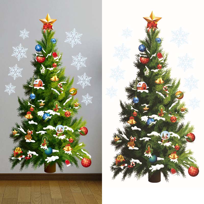 Cây Giáng Sinh Dán Tường Decal - đánh giá và giá Snowflake Window Decal
