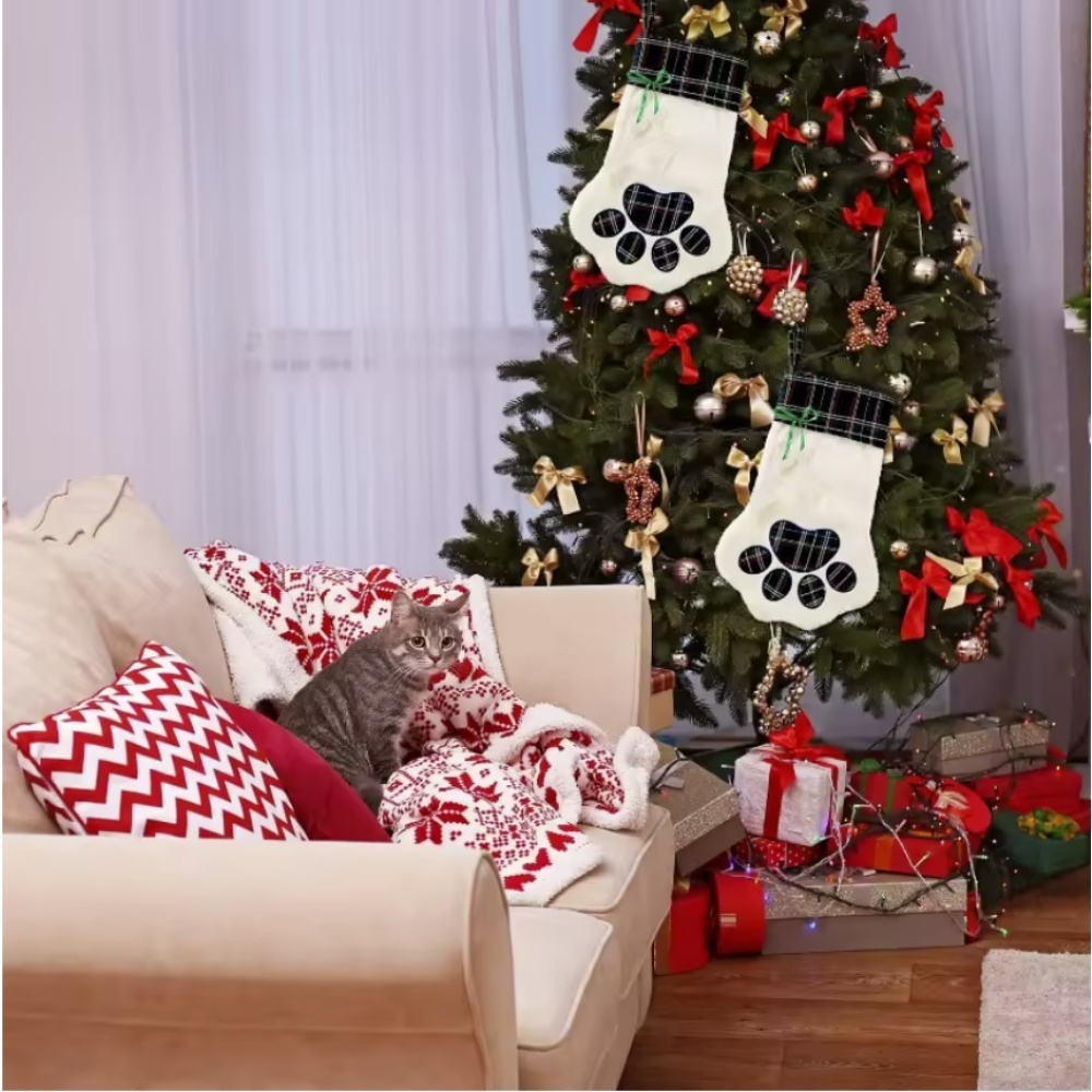 Christmas Socks New Year Decor - đánh giá và giá Christmas Stocking Hanging