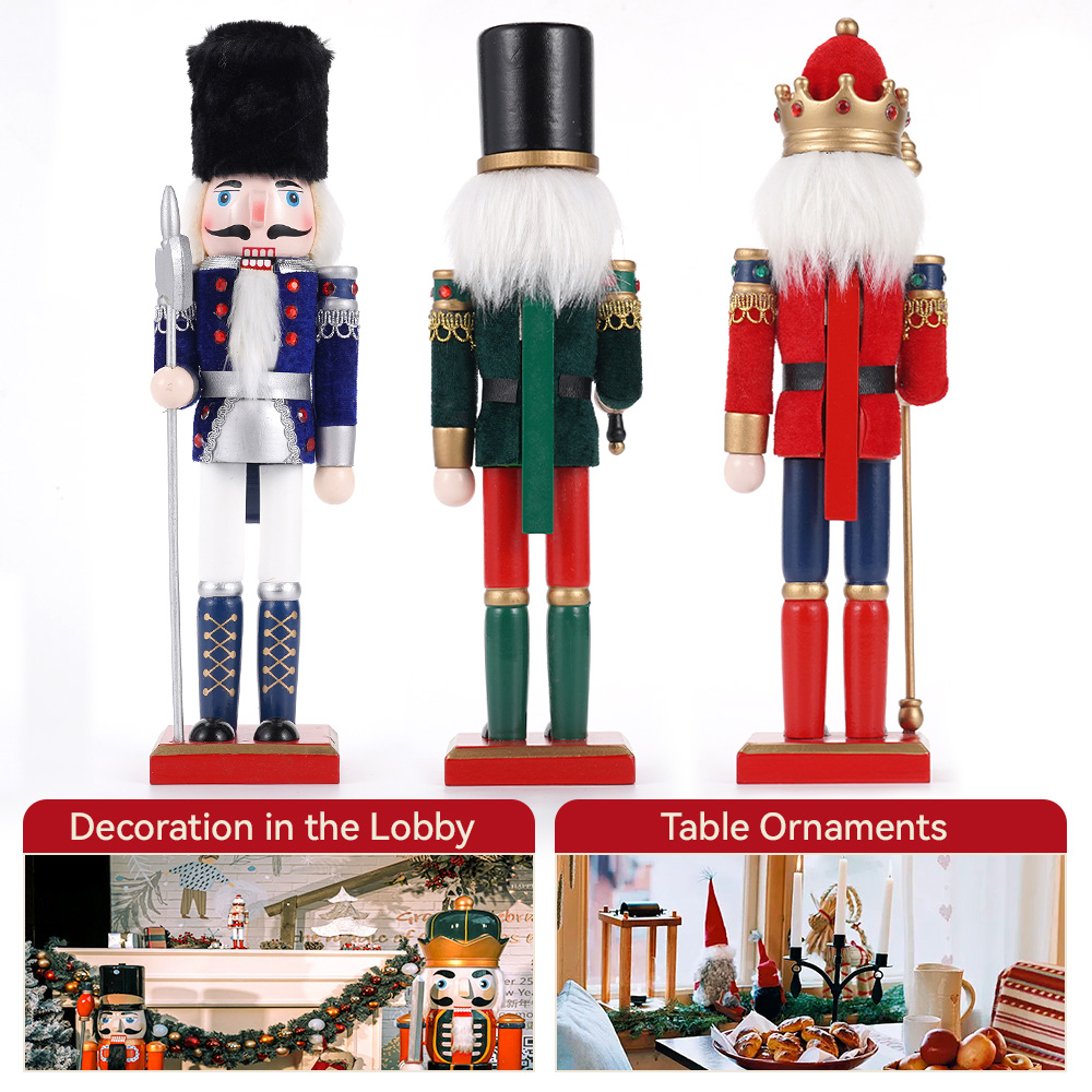 30cm Christmas Nutcracker Wood - đánh giá và giá Nutcracker Figurine