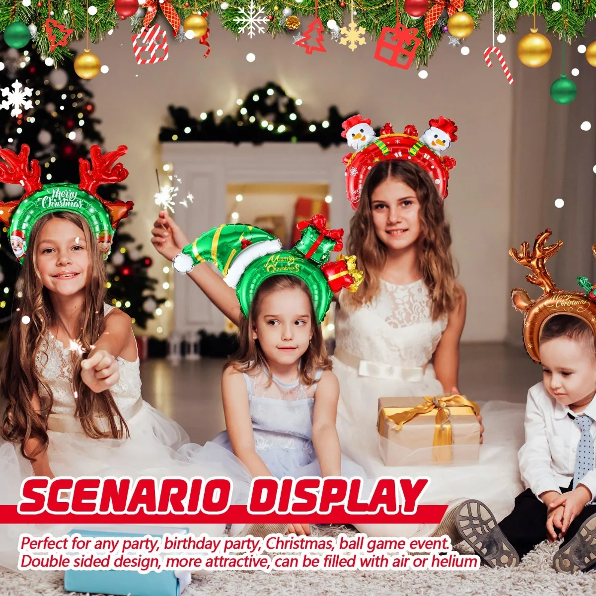 Christmas Inflatable Headbands - đánh giá và giá Reindeer Antlers Headband