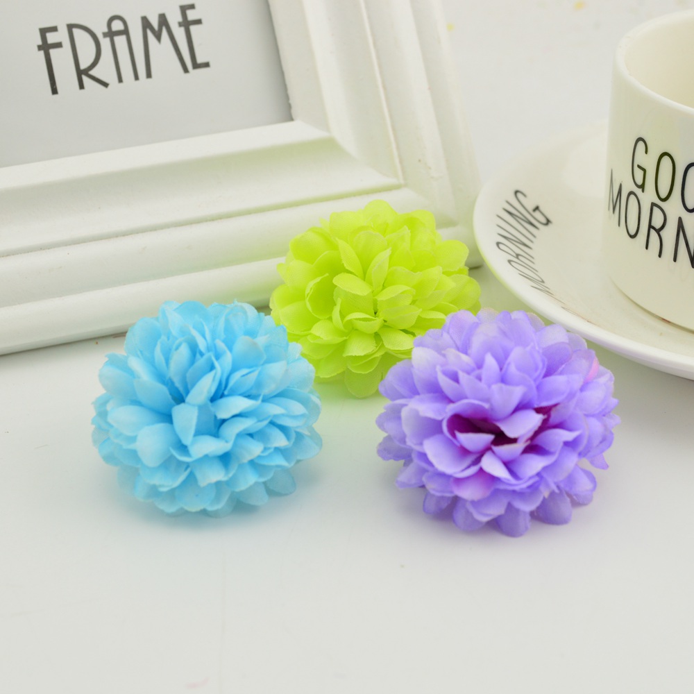 200PCS 5CM Silk Chrysanthemum  - đánh giá và giá Christmas Wreath Fake