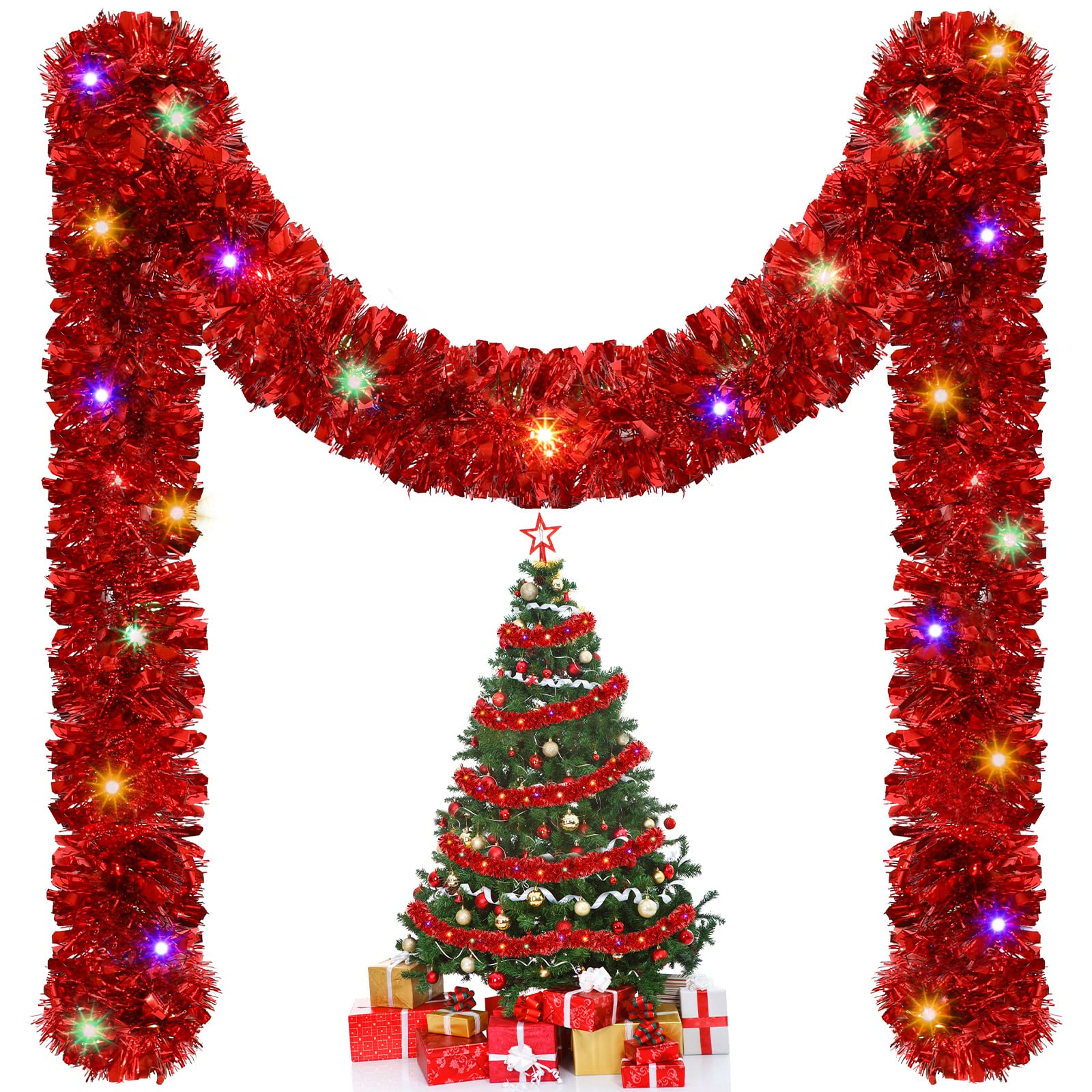 1/3pcs 5M Christmas Tinsel Gar - đánh giá và giá Tinsel Garland Decoration