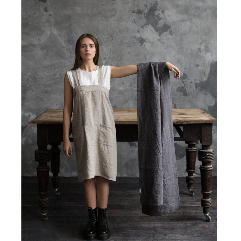100% Linen Stone Washed Table  - đánh giá và giá Christmas Table Runner