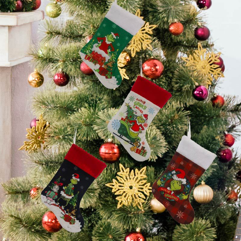 Christmas Stocking Grinch Sock - đánh giá và giá Christmas Stocking Hanging