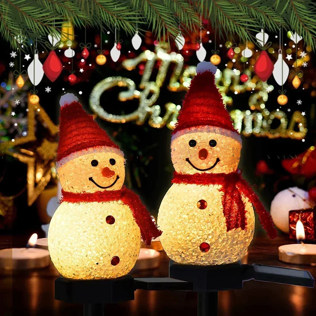 Christmas Snowman Solar Garden - đánh giá và giá Christmas Lights Outdoor