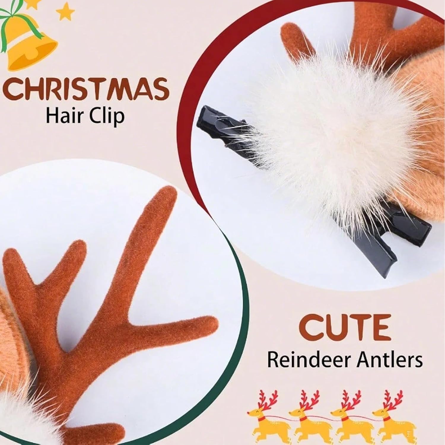 1/2Pairs Small Deer Ears Antle - đánh giá và giá Reindeer Antlers Headband